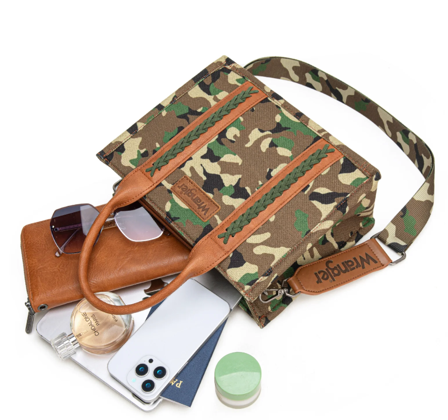 Wrangler Camo Print Crossbody/Tote/Handbag