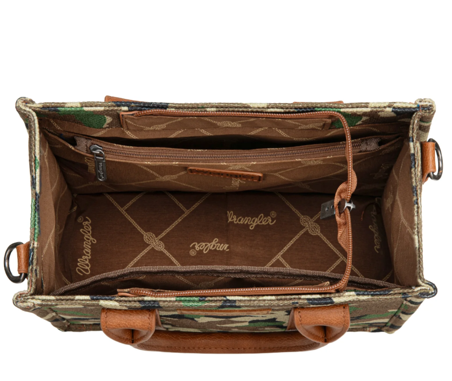 Wrangler Camo Print Crossbody/Tote/Handbag