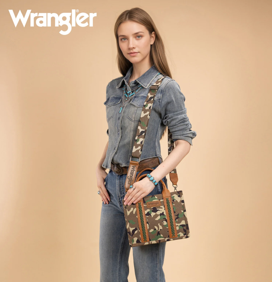 Wrangler Camo Print Crossbody/Tote/Handbag
