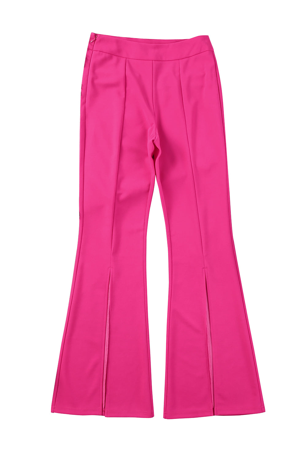 Heather Split Hem High Waist Pants