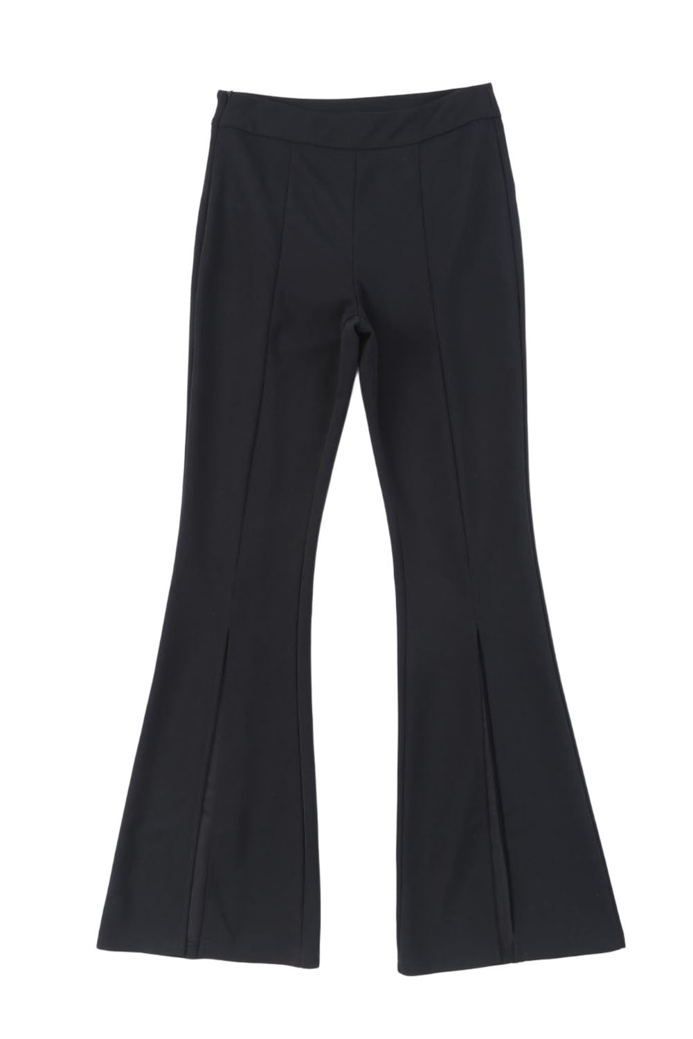 Heather Split Hem High Waist Pants