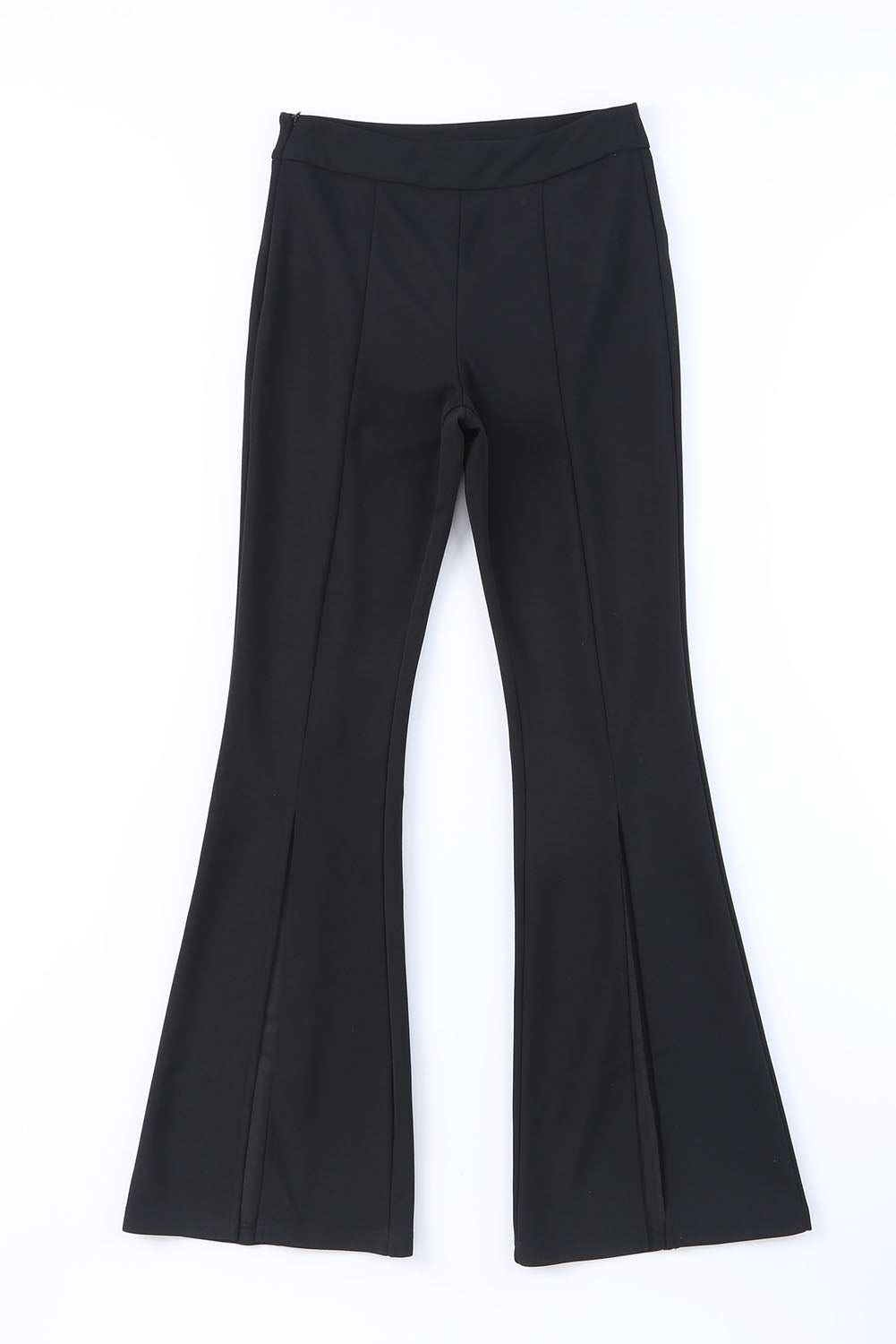 Heather Split Hem High Waist Pants