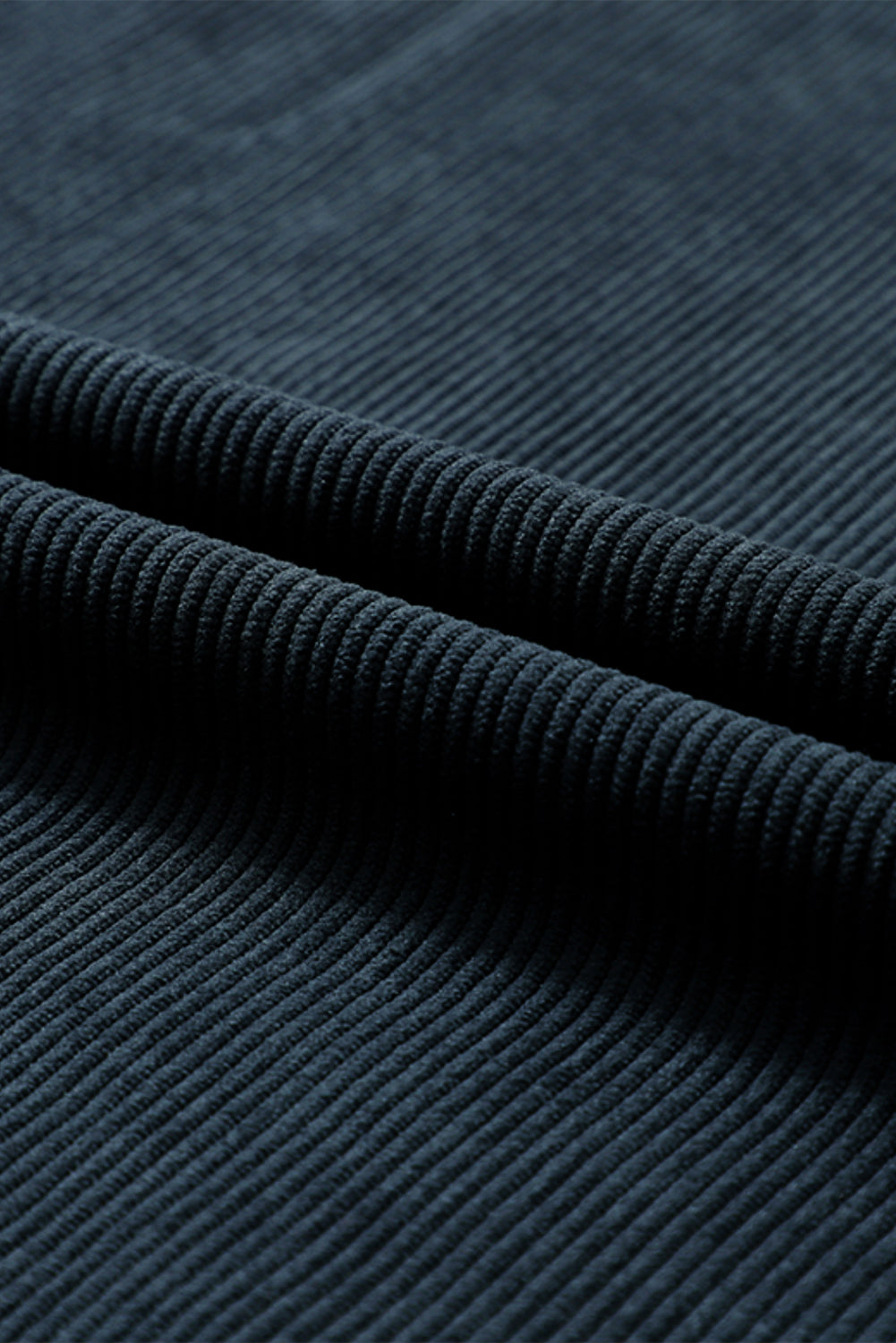 Red Contrast Trim Crinkle Rib Oversized Sweatshirt