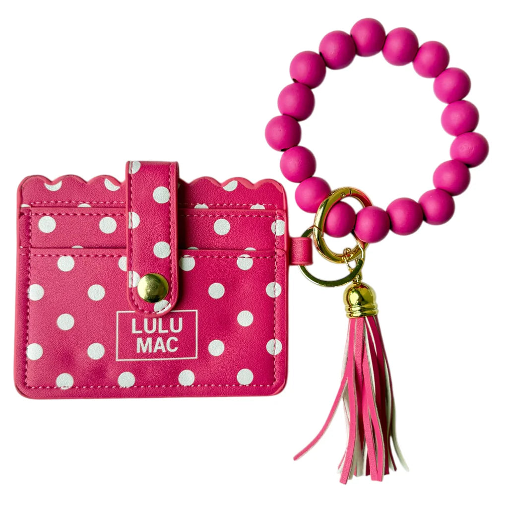 Lulu Mac Beaded Wristlet w/ ID Wallet