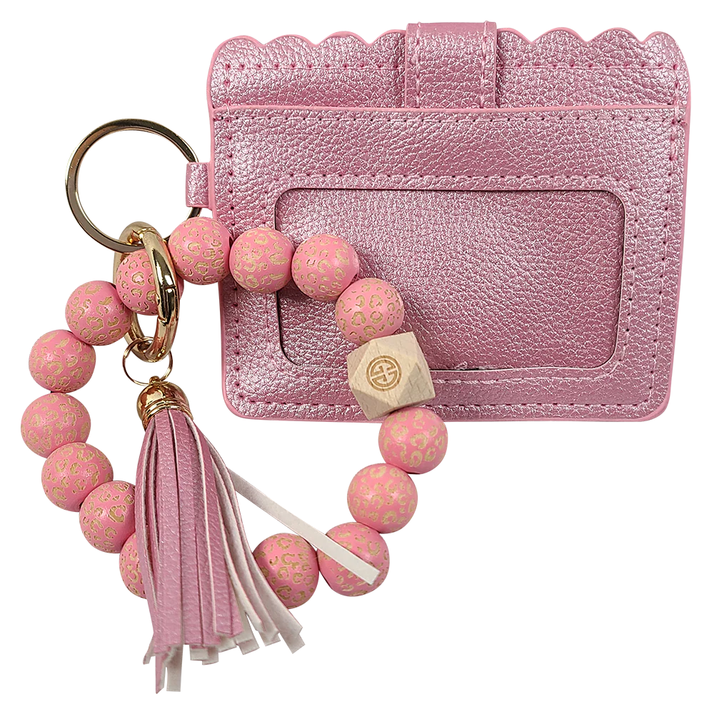 Lulu Mac Beaded Wristlet w/ ID Wallet