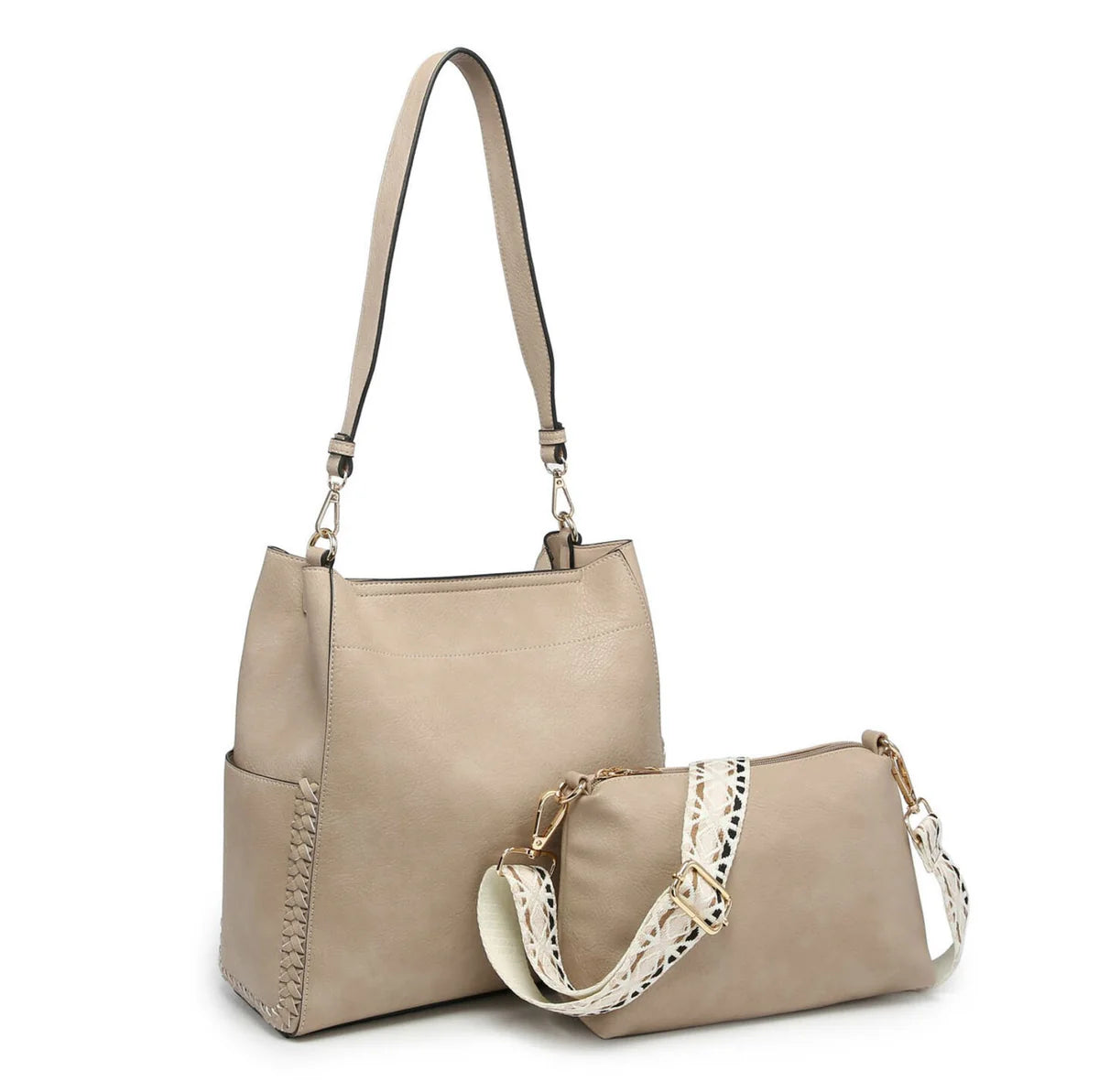 Jen & Co. Penny 2-in-1 Bucket Bag w/Guitar Strap