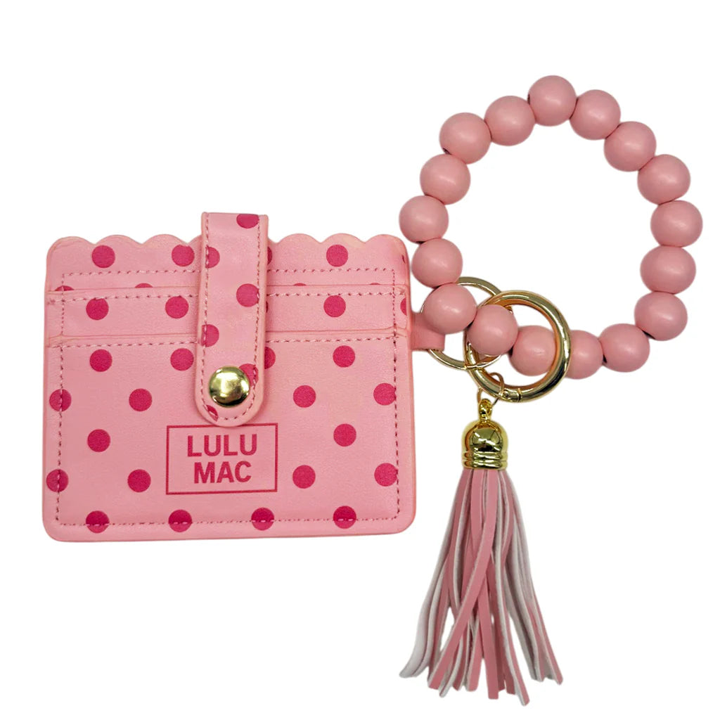 Lulu Mac Beaded Wristlet w/ ID Wallet