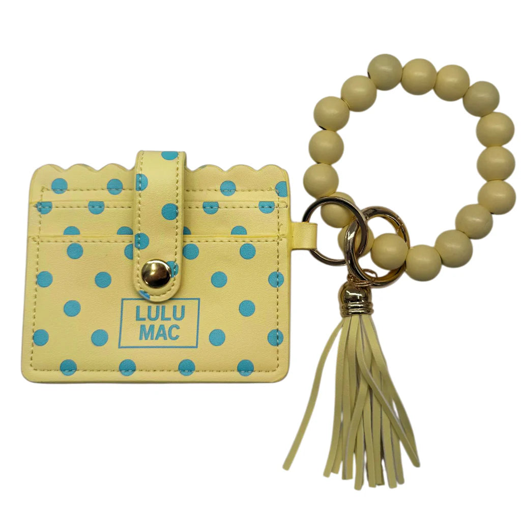 Lulu Mac Beaded Wristlet w/ ID Wallet